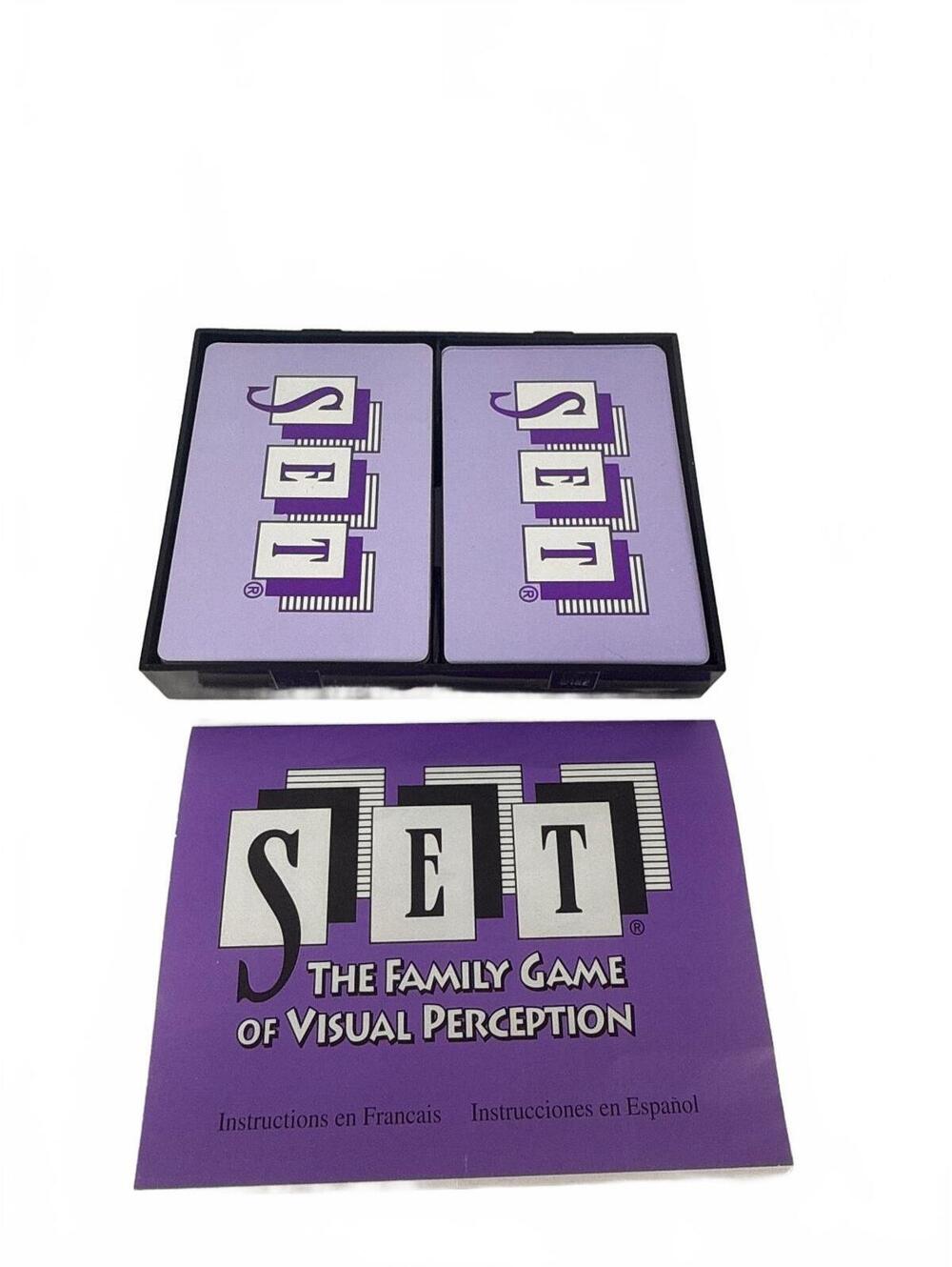 Set The Family Game of Visual Perception Card Game with Instructions complete